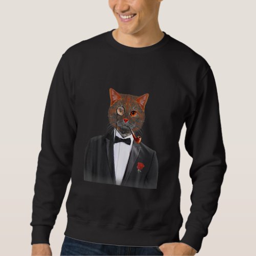Cat Costume I Do What I Want Cat With Pipe Sweatshirt