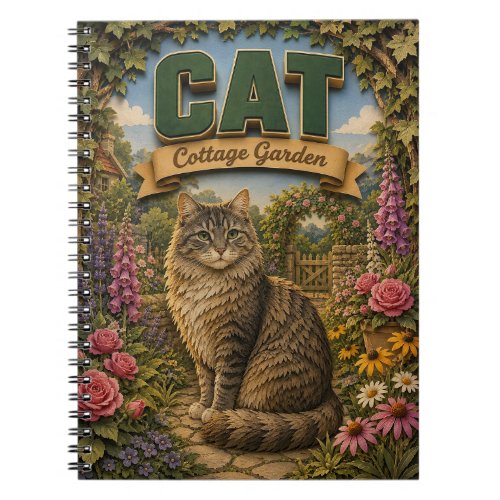 Cat Cottage Garden POPCUT Notebook