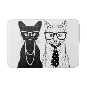 Cat Couple Bath Mat