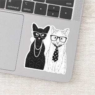 Cat Couple Sticker