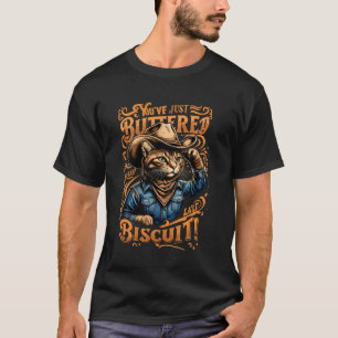 Cat Cowboy Wild West American Western Humor Funny T-Shirt