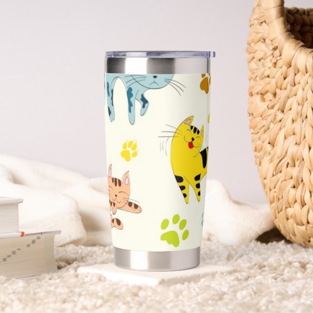 Cat Craze Insulated Tumbler (Living Room)