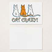Cat Crazy Orange Tabby Cats (Front & Back)