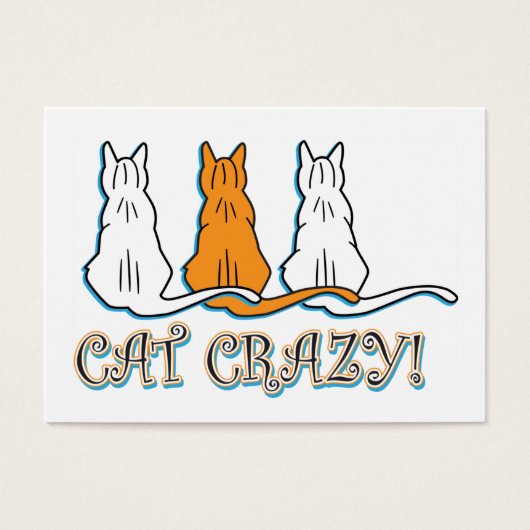 Cat Crazy Orange Tabby Cats (Front)