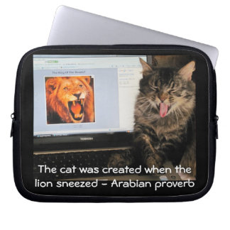 Cat Created by The lion Sneeze Laptop Sleeve