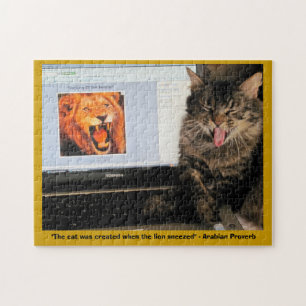 Cat Created When The Lion Sneezed Jigsaw Puzzle