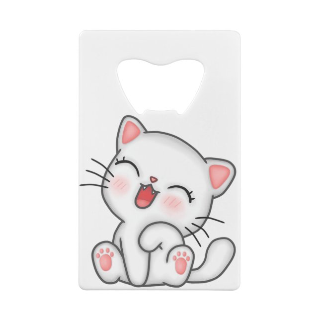 Cat Credit Card Bottle Opener (Back)