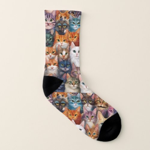 Cat Crews Socks
