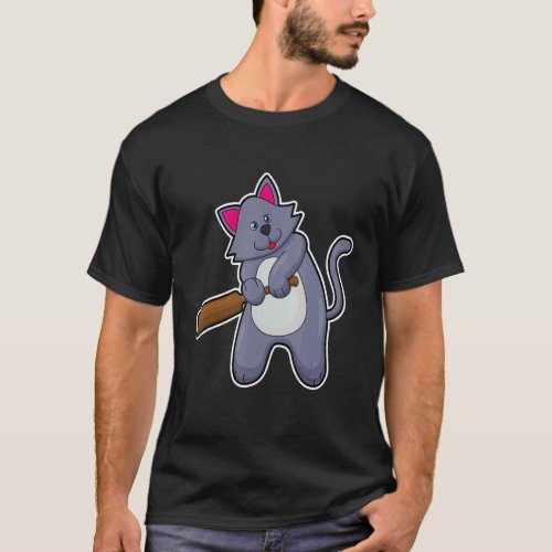 Cat Cricket Cricket bat Sports T-Shirt