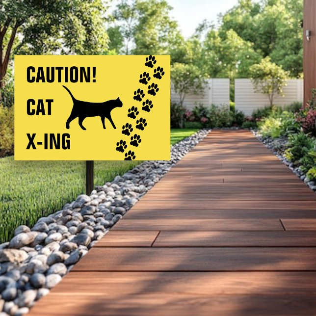 Cat Crossing•Caution Sign (Creator Uploaded)