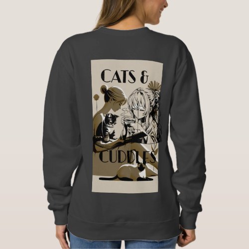 Catcuddles reading books kitten designT_Shirt Sweatshirt