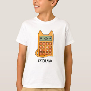 Cat-culator Funny Calculator Pun T-Shirt