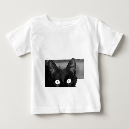 Cat Curiosity Baby T_Shirt