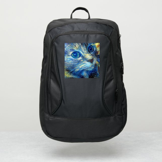 Cat Curled Up And Relaxing Port Authority® Backpack (Front)