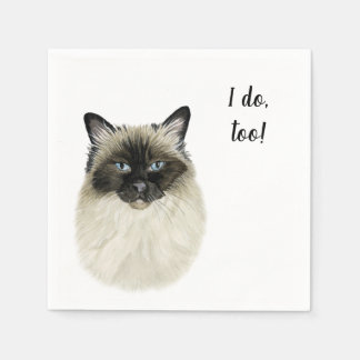 Cat Custom Cocktail Napkin