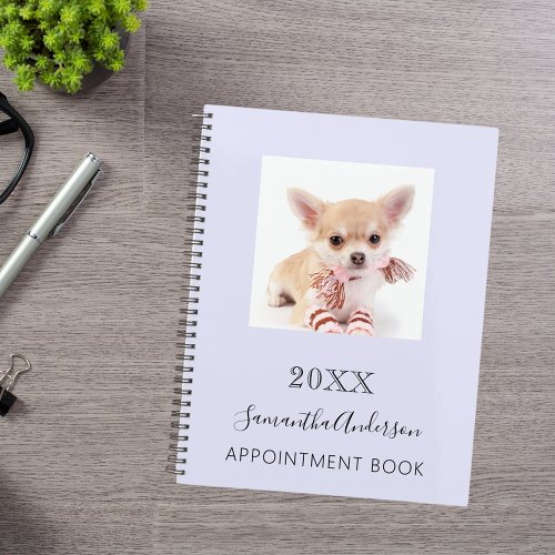 Cat custom photo lavender planner