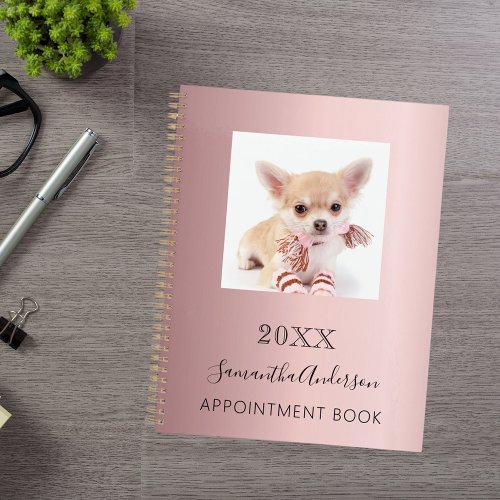 Cat custom photo pink planner