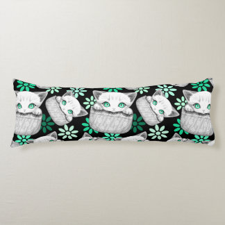 Cat Cute and Playful peaking from a Pocket Body Pillow