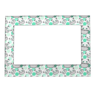 Cat Cute and Playful peaking from a Pocket Magnetic Frame