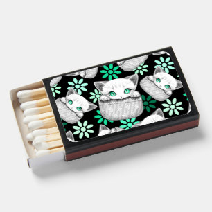 Cat Cute and Playful peaking from a Pocket Matchboxes