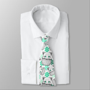 Cat Cute and Playful peaking from a Pocket Neck Tie