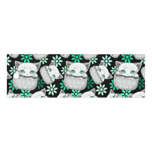 Cat Cute and Playful peaking from a Pocket Ruler