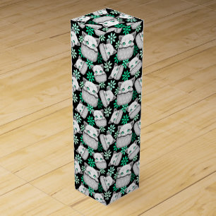 Cat Cute and Playful peaking from a Pocket Wine Box