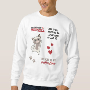 Cat Cute Animals Sticker Set Lover Cats Sweatshirt