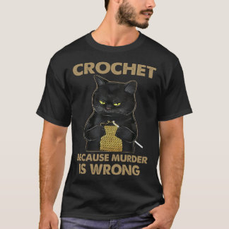 Cat Cute Cat Crocheting Cat  Cat Owner T-Shirt