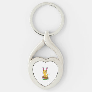 Cat cute easter keychain