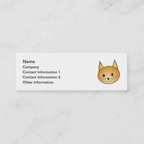 Cat. Cute ginger kitty. Business Card Templates