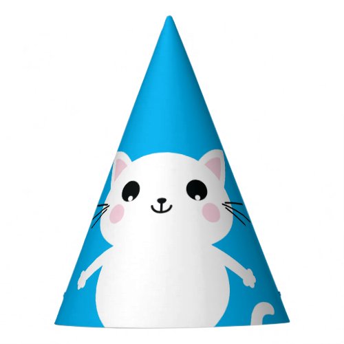 Cat Cute Kitty Colorful 1st Birthday Party Theme Party Hat