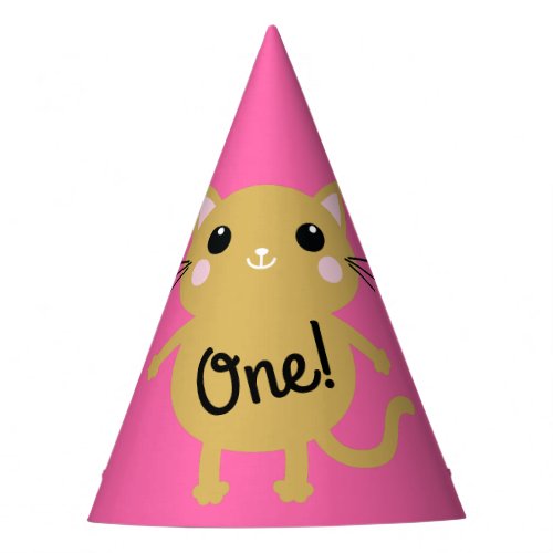 Cat Cute Kitty Kids Birthday Party Theme Party Hat