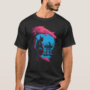 Cat Cute Ninja Japanese Animal Pet Illustration  1 T-Shirt