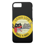 Cat Cute Punk Rock Music Love Electric Guitar Cool iPhone 8/7 Case