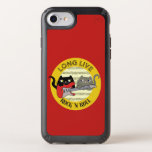 Cat Cute Punk Rock Music Love Electric Guitar Cool Speck iPhone Case