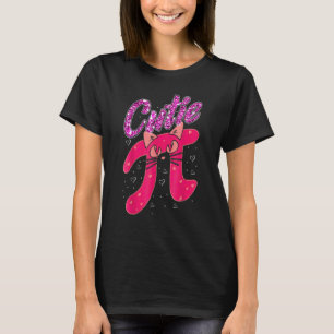 Cat Cutie Pi Math Pun Cutie Pie Toddler Kids Shirt
