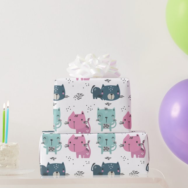 Cat Cuties Wrapping Paper (Party Gifts)