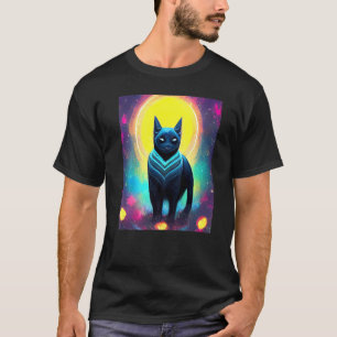 Cat Cyber Punk Weird Men Women Boys Girls T-Shirt