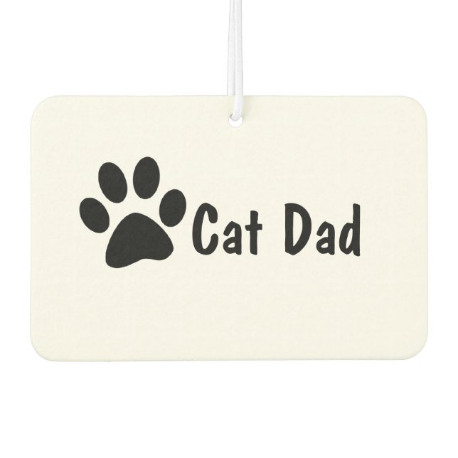 Cat Dad Air Freshener (Front)