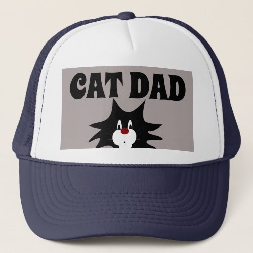 CAT DAD BALL CAPS TUXEDO CAT HATS