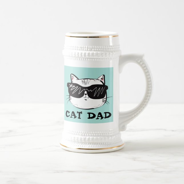 CAT DAD BEER STEIN (Right)