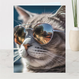 CAT DAD BIRTHDAY GREETING CARDS CARD