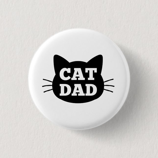 Cat Dad   Button (Front)