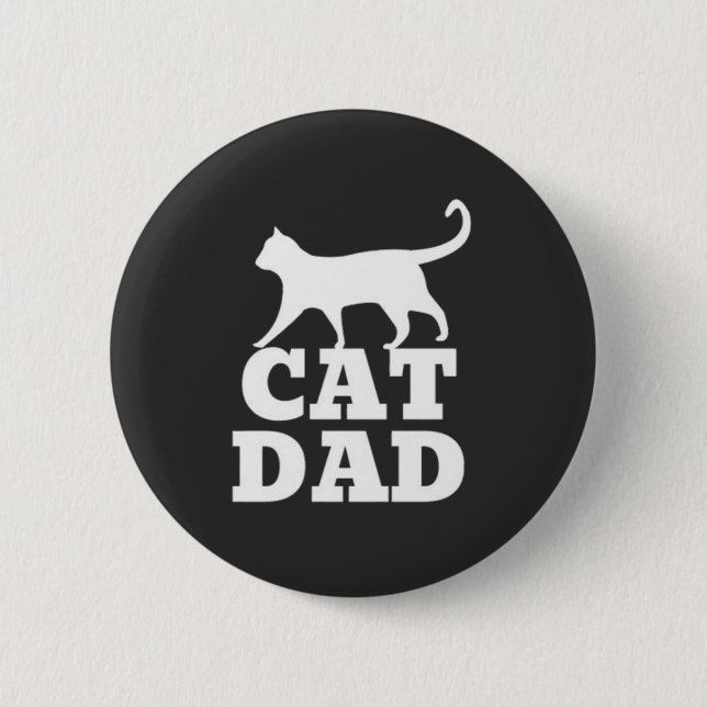 Cat Dad Button (Front)