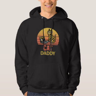 Cat Dad Ca Vintage Eighties Style Cat Daddy 4 Hoodie