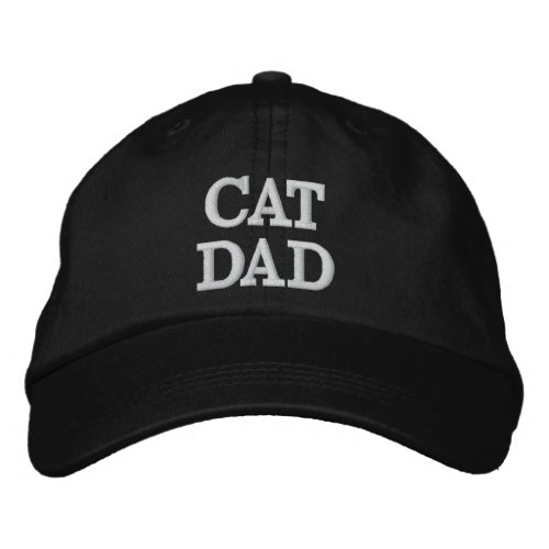 Cat Dad Cap Trendy Cat Lover Cap Gift for Father Embroidered Baseball Cap