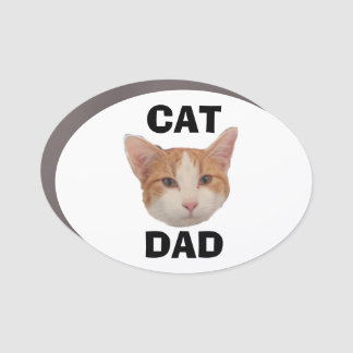 Cat Dad Car Magnet