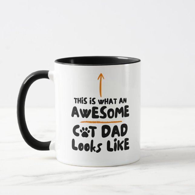 Cat Dad Cat Lover Owner Mug (Left)