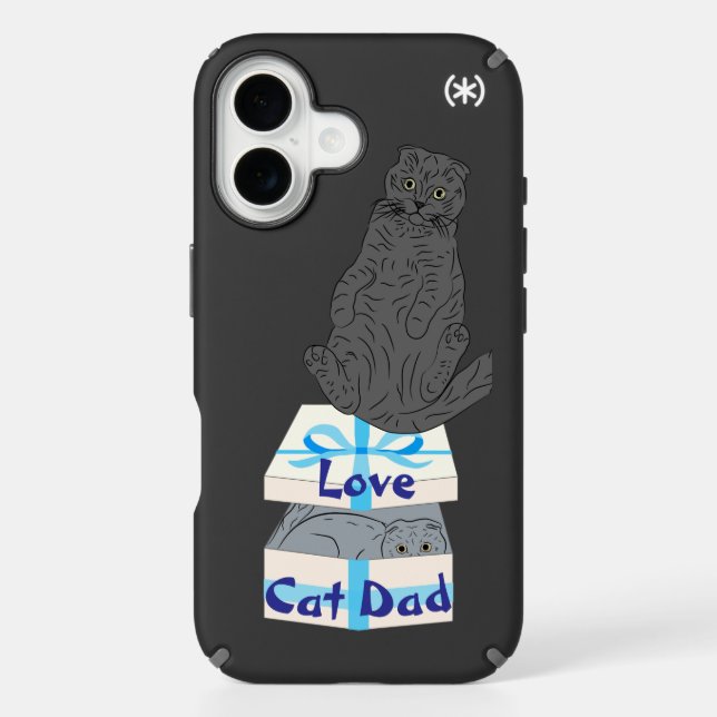 Cat Dad / Cat Mom Speck iPhone Case (Front)